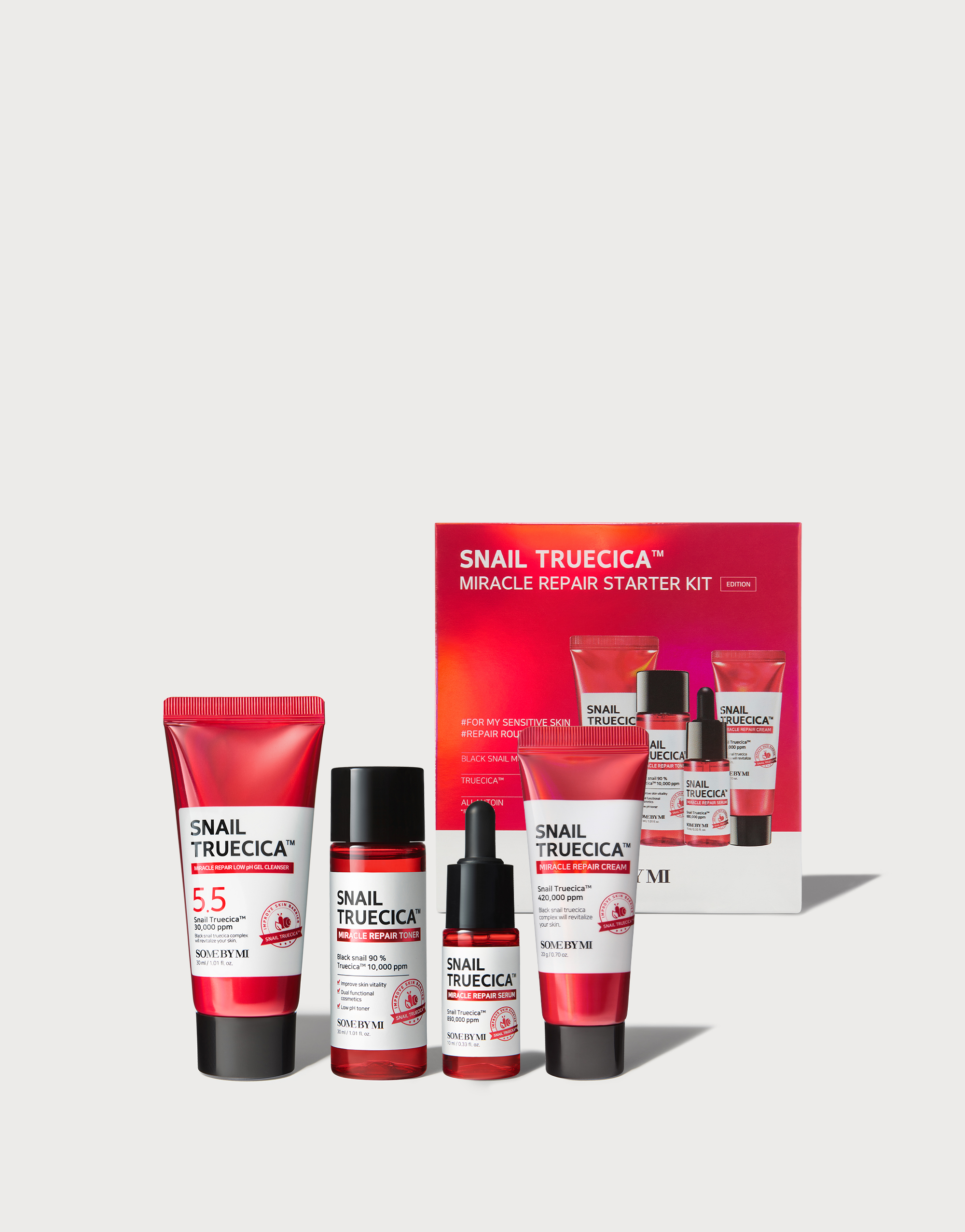 SOMEBYMI Snail TrueCICA Miracle Repair Starter Kit